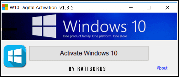 download the new version Windows 10 Digital Activation 1.5.2