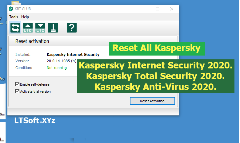 kaspersky reset trial for mac