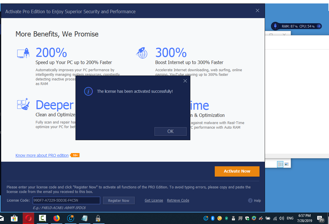 advanced systemcare 10 serial key 2019