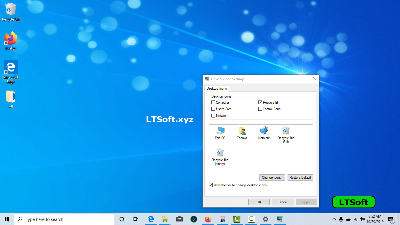 How to Show Hidden desktop icons in Windows 30 » LTSoft