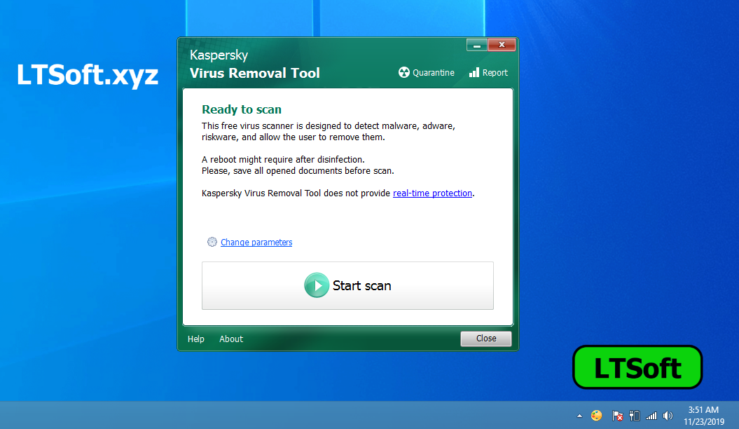 instal the new Kaspersky Virus Removal Tool 20.0.10.0